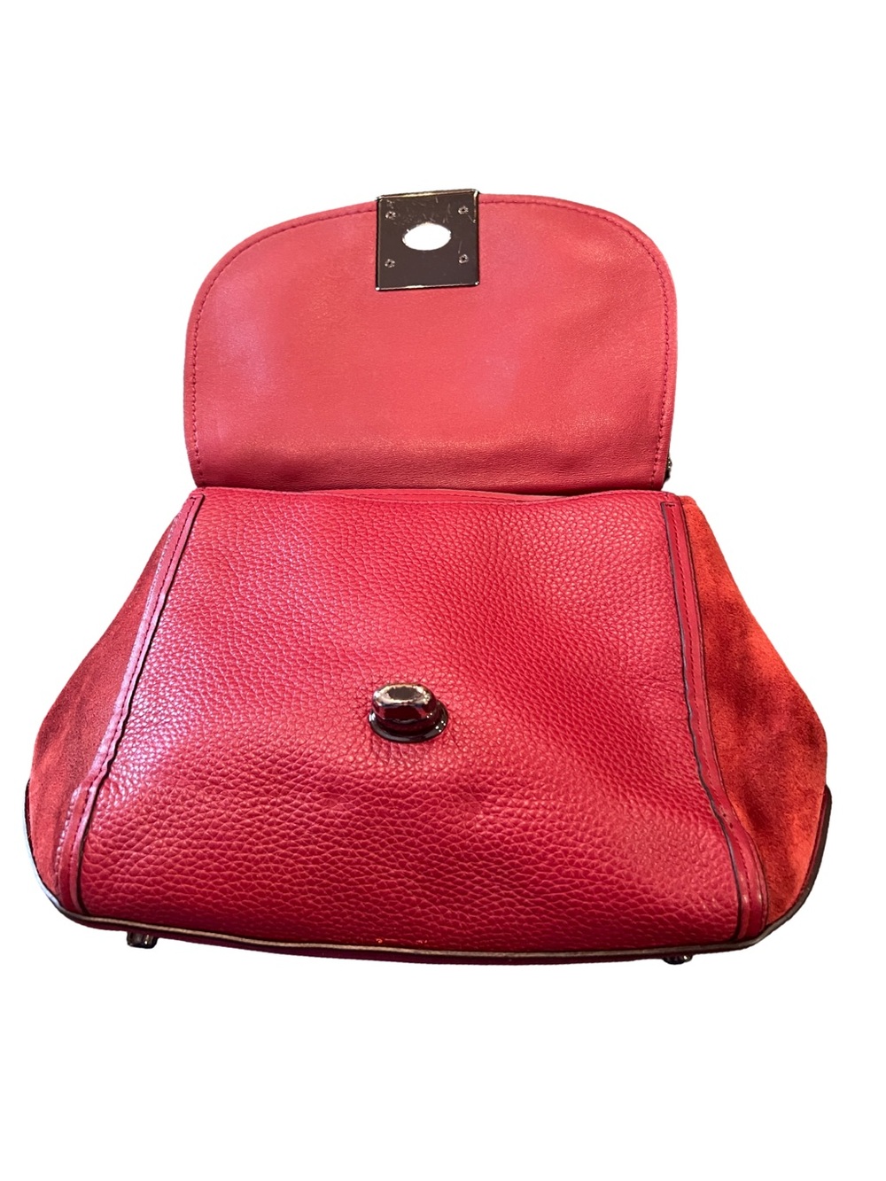 Coach Drifter Top-handle Satche! (Model 38388) Red Leather Purse Shoulder Bag - Picture 4 of 14